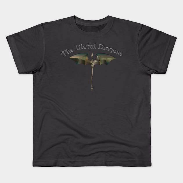 Metal Dragons Guild Kids T-Shirt by emma17